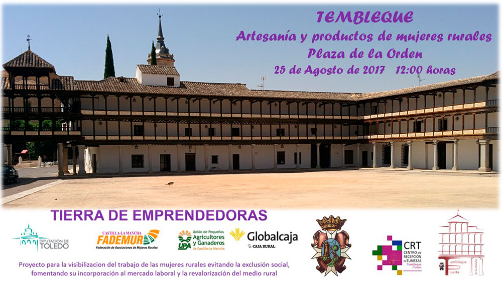 •Hay que destacar que Tierra de Emprendedoras es un proyecto surgido gracias al apoyo de dos únicas diputaciones en la región: la de Toledo y la de Albacete