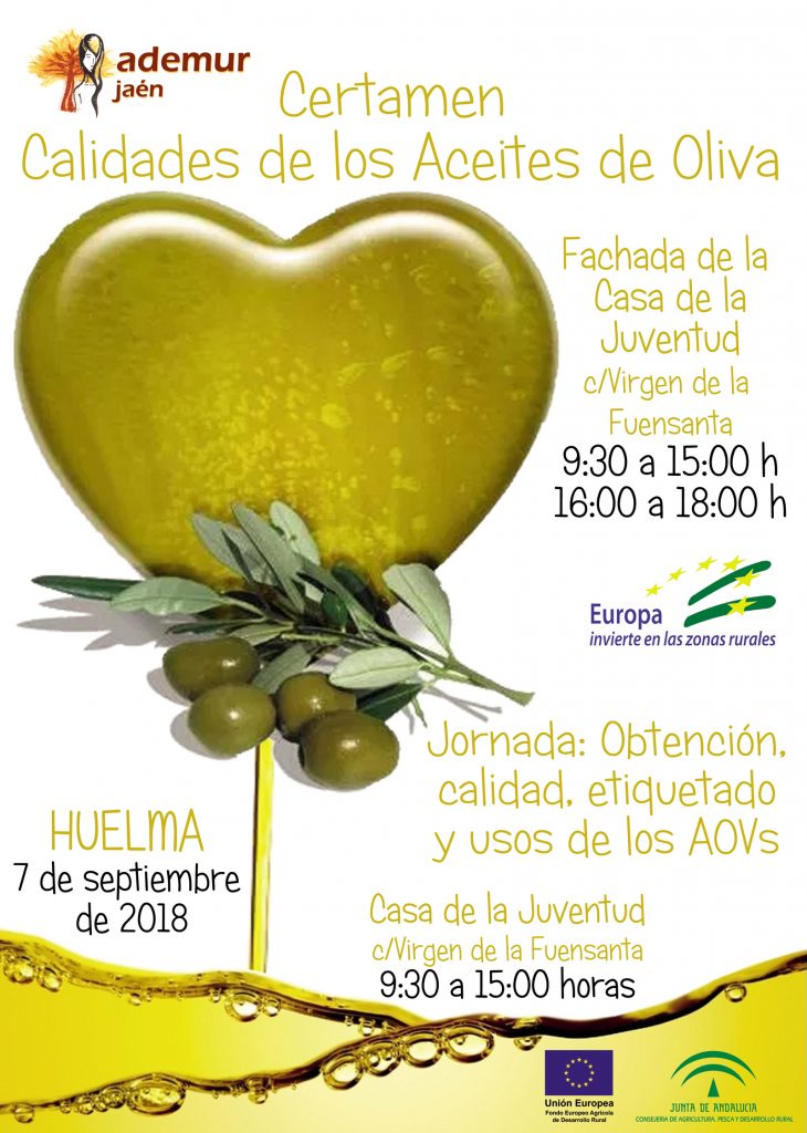 ADEMUR Jaén apuesta por la calidad del AOVE, por el relevo generacional y por la incorporación de las mujeres rurales con dos certámenes en Huelma y Peal
