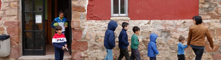 Niños de un Colegio Rural Agrupado (CRA) de Castilla-La Mancha